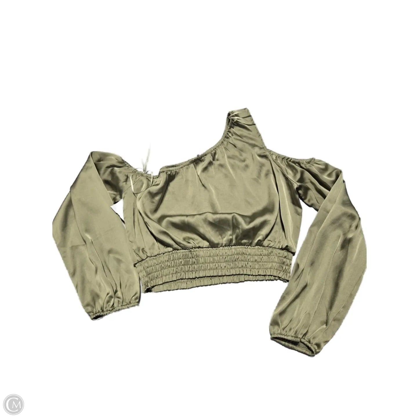 Top Long Sleeve By Versona In Green, Size: M