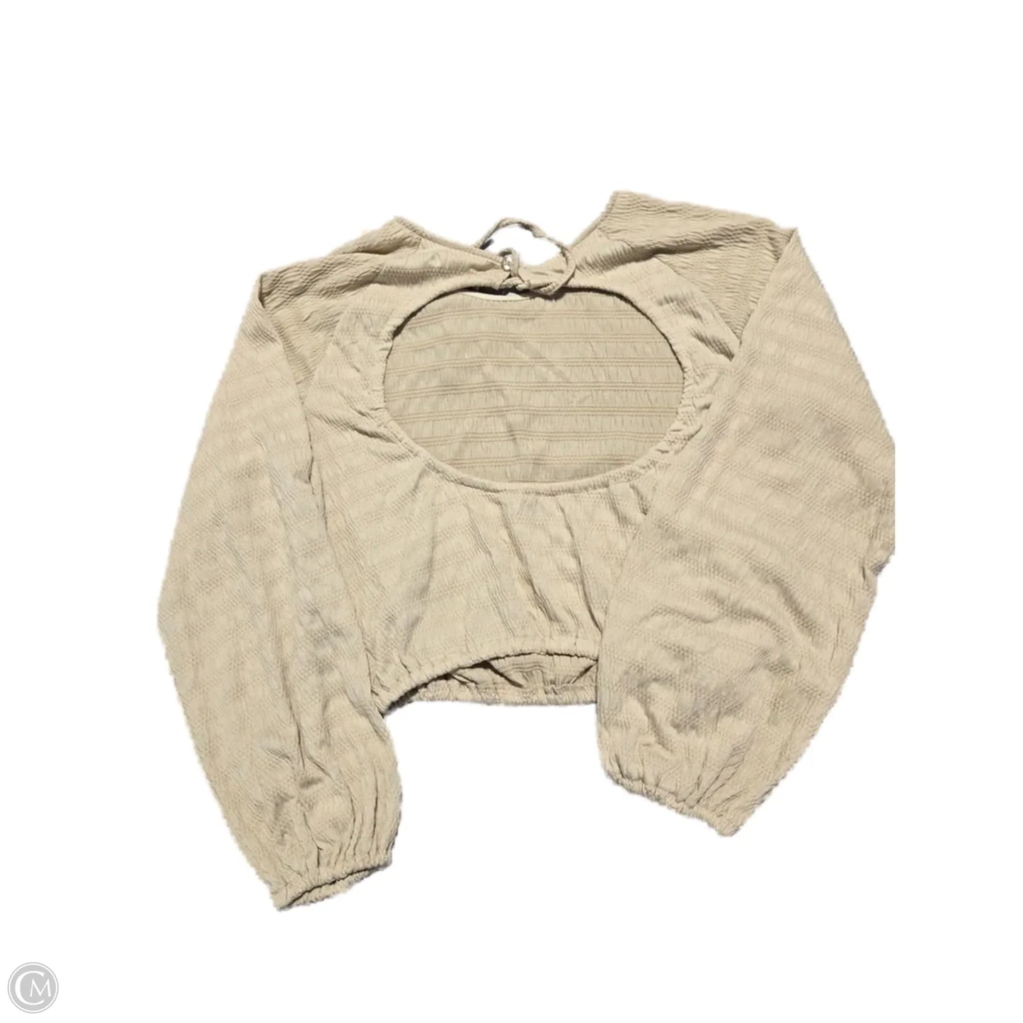 Top Long Sleeve By Sincerely Jules In Tan, Size: M