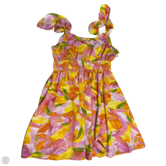 Dress Casual Short By Blu Pepper In Floral Print, Size: L