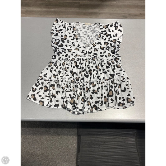 Top Short Sleeve By Altard State In Animal Print, Size: S