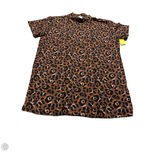 Top Short Sleeve By Lularoe In Animal Print, Size: M