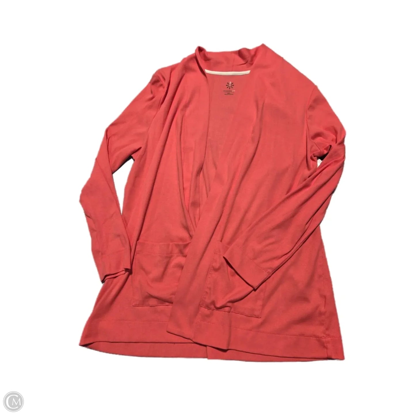 Cardigan By Isaac Mizrahi Live Qvc In Coral, Size: Xl