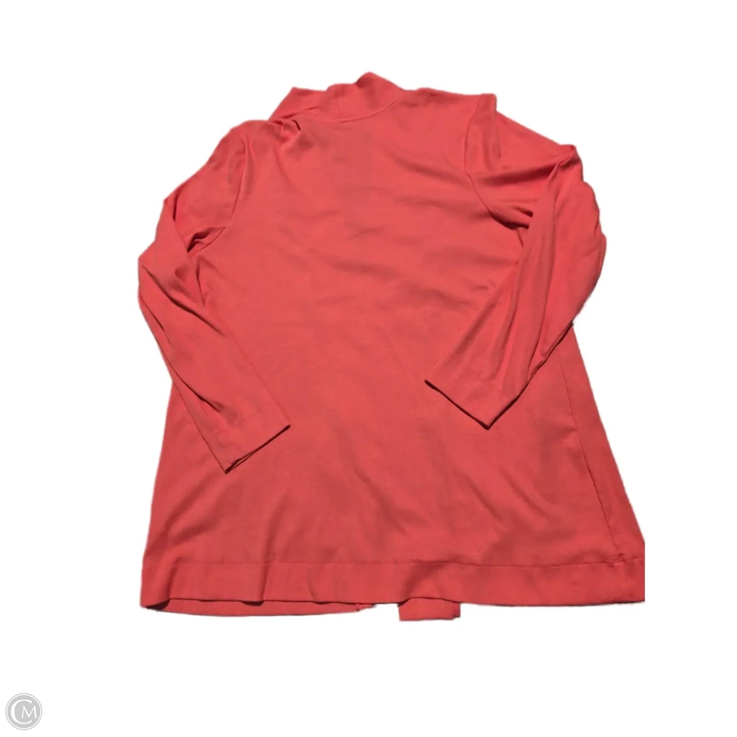 Cardigan By Isaac Mizrahi Live Qvc In Coral, Size: Xl