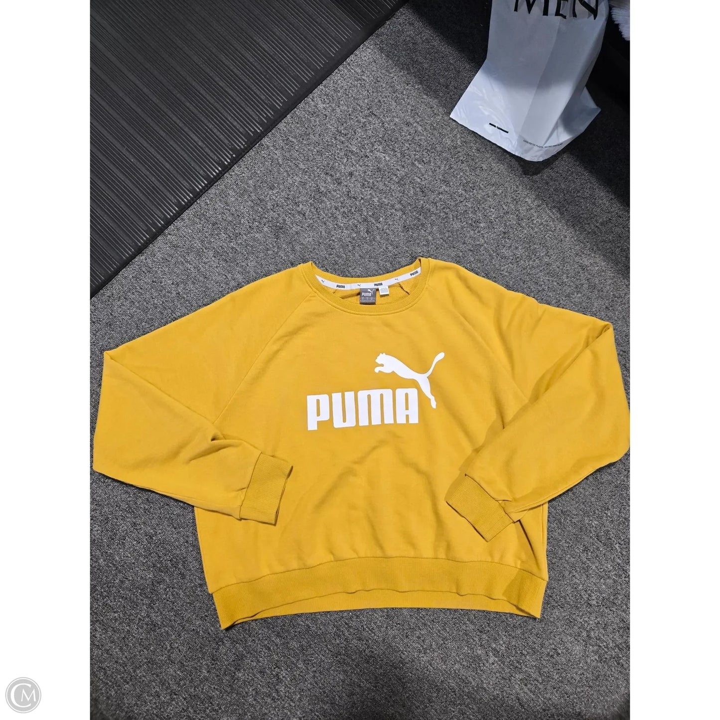 Sweatshirt Crewneck By Puma In Yellow, Size: Xl