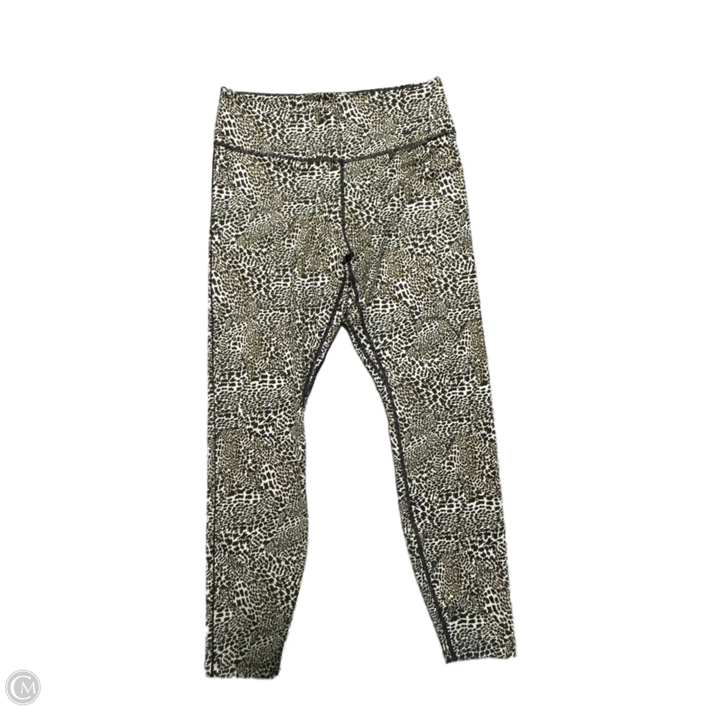 Athletic Leggings By Nike In Animal Print, Size: L