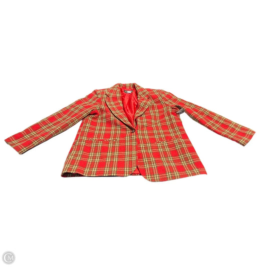 Jacket Other By Requirements In Plaid Pattern, Size: L