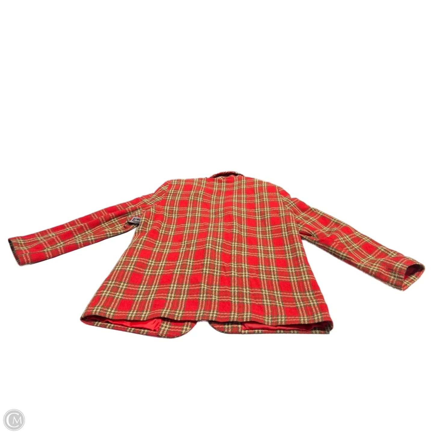 Jacket Other By Requirements In Plaid Pattern, Size: L