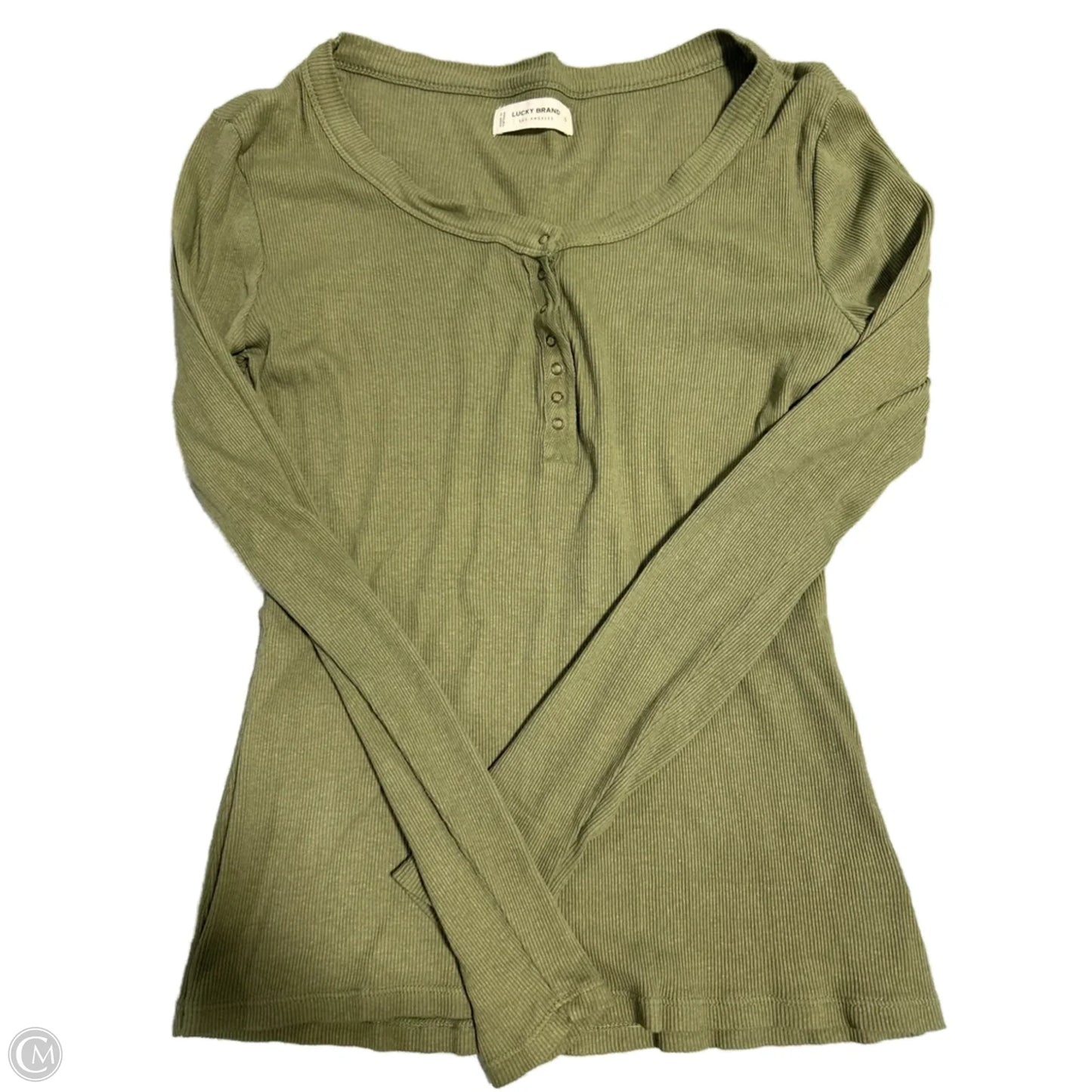 Top Long Sleeve By Lucky Brand In Green, Size: S