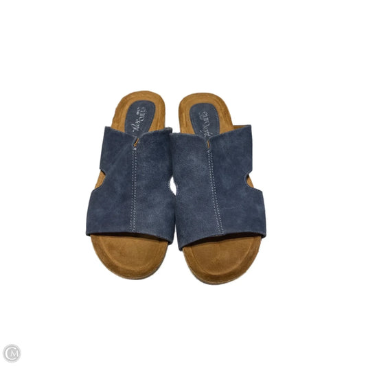Sandals Flats By Sofft In Blue, Size: 8