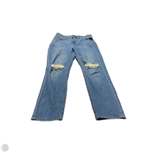 Jeans Cropped By Madewell In Blue Denim, Size: 4