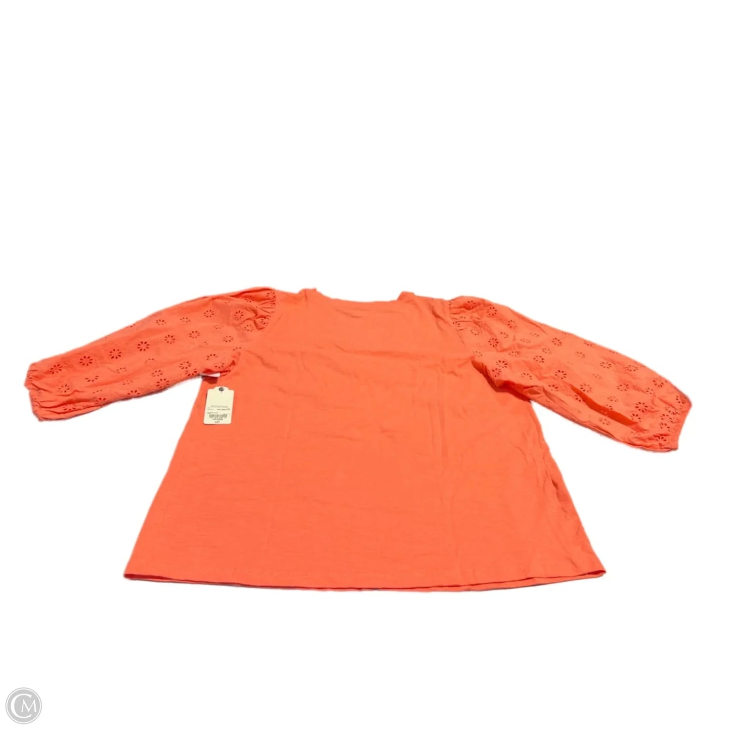 Top Long Sleeve By St Johns Bay In Coral, Size: Xxl