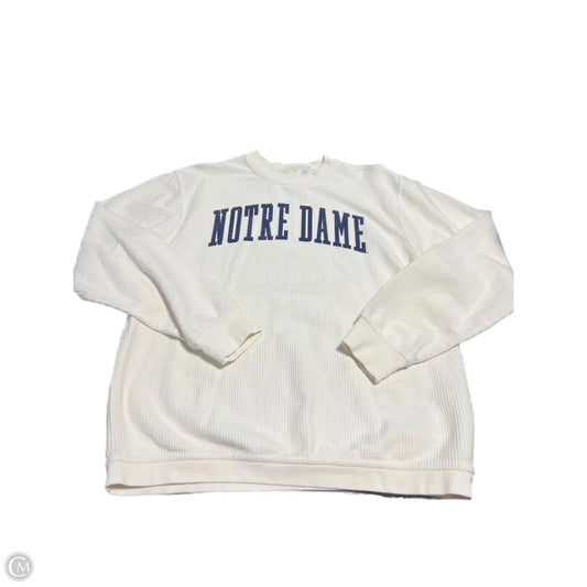 Top Long Sleeve By Pressbox In Cream, Size: S