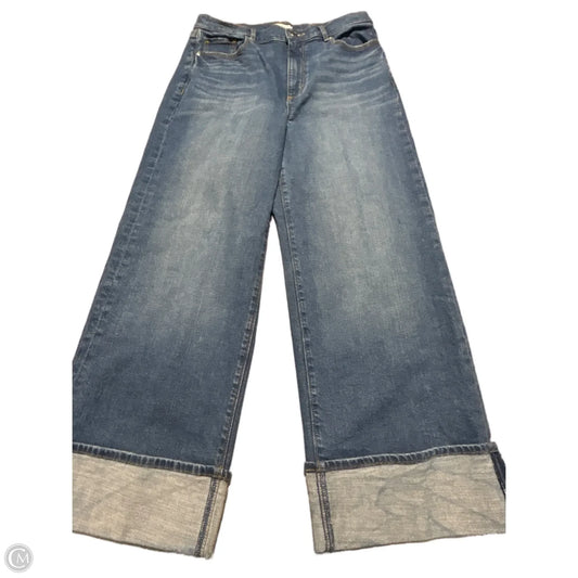 Jeans Wide Leg By Loft In Blue Denim, Size: 6