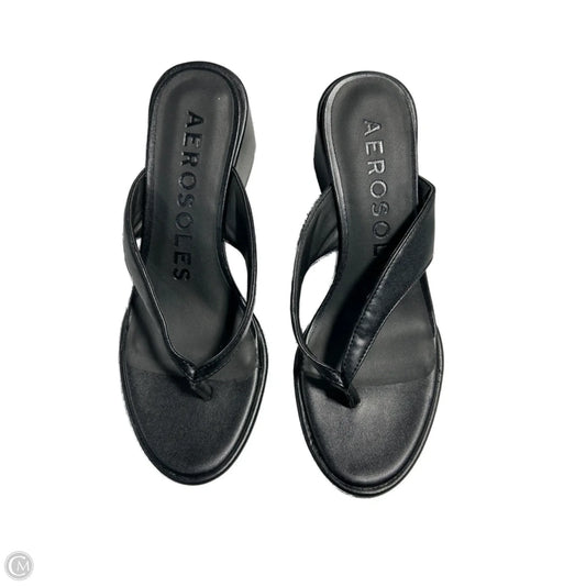 Sandals Heels Platform By Aeropostale In Black, Size: 7