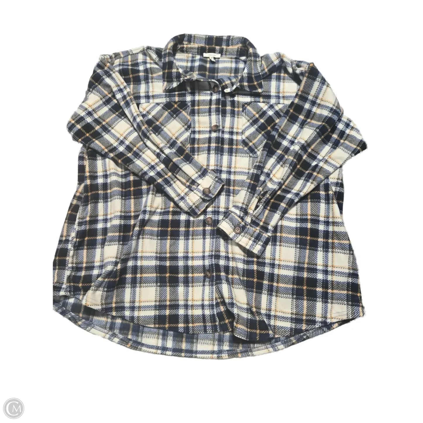 Jacket Fleece By Maurices In Plaid Pattern, Size: 3x