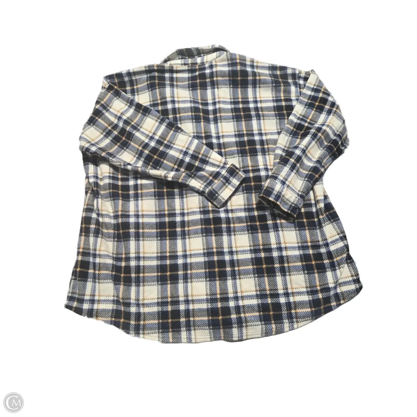 Jacket Fleece By Maurices In Plaid Pattern, Size: 3x