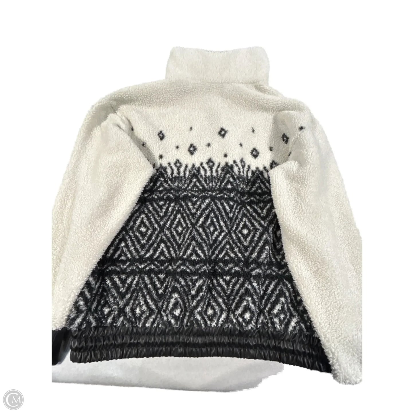 Jacket Faux Fur & Sherpa By Calia In Black & White, Size: S