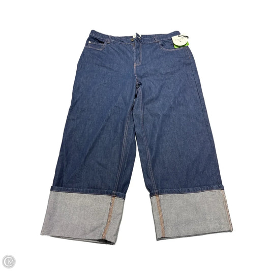 Jeans Straight By Target In Blue Denim, Size: 18
