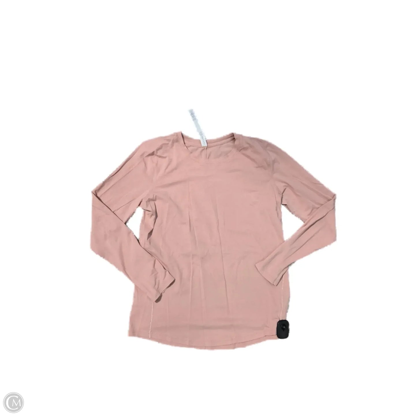 Athletic Top Long Sleeve Collar By Lululemon In Pink, Size: 6