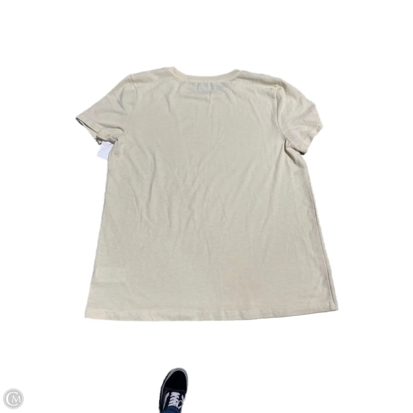 Top Short Sleeve By Lucky Brand In Yellow, Size: S