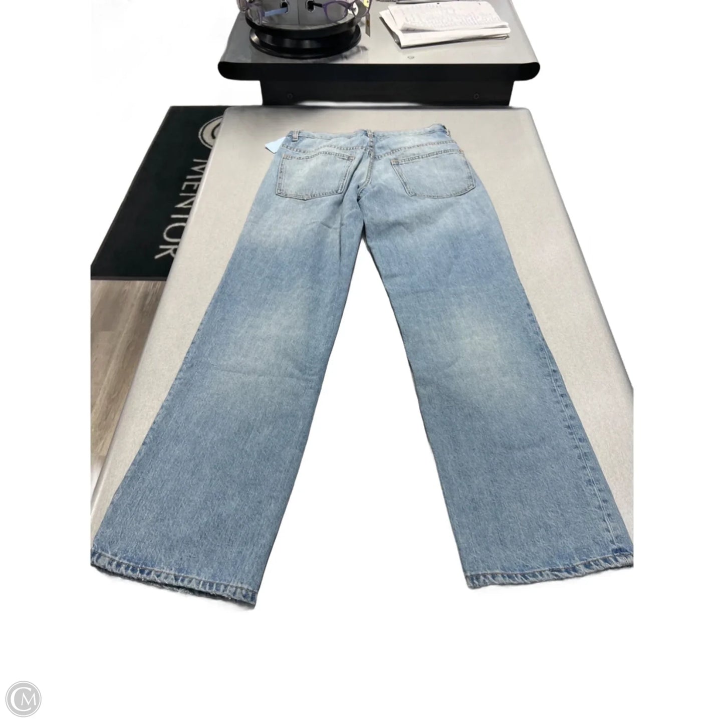 Jeans Straight By Zara In Blue Denim, Size: 2