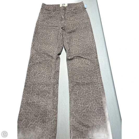 Jeans Wide Leg By Cmc In Animal Print, Size: 4