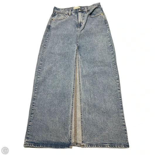 Skirt Maxi By Universal Thread In Blue Denim, Size: 4