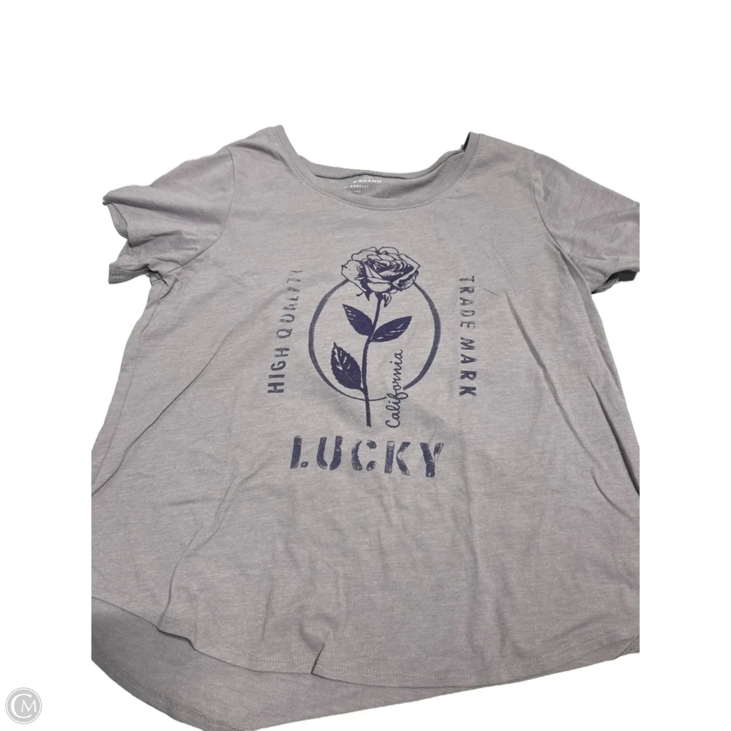 Top Short Sleeve By Lucky Brand In Purple, Size: L