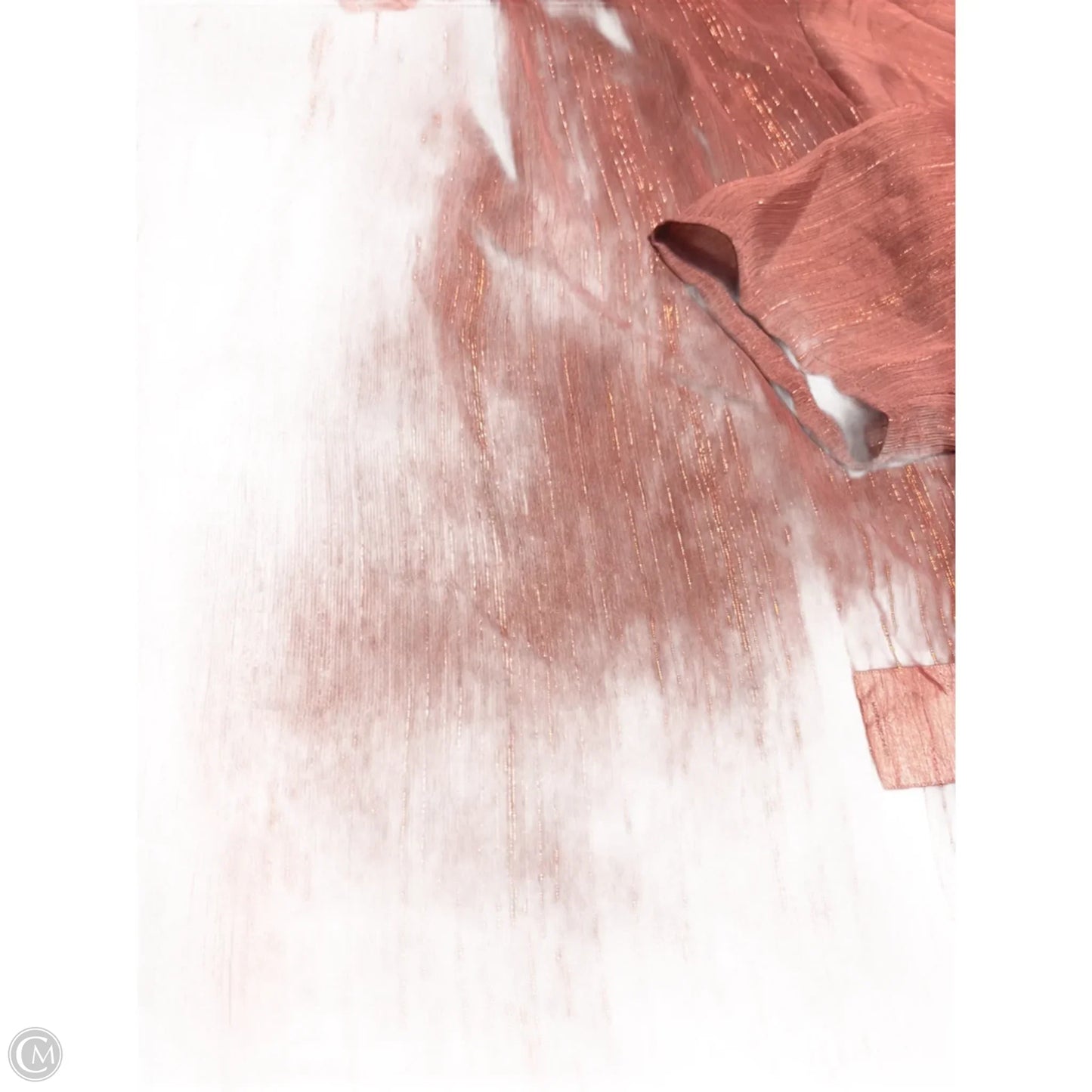 Blouse Long Sleeve By Express In Maroon, Size: L