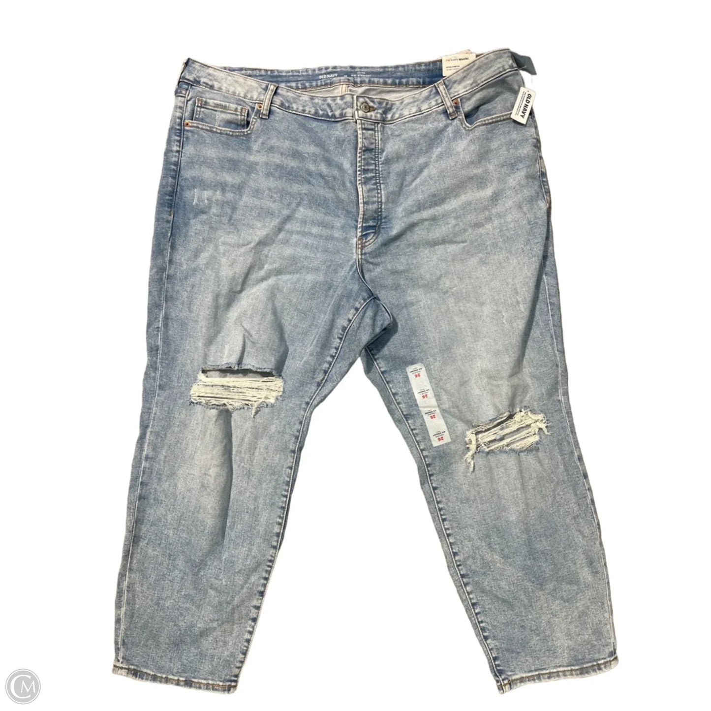 Jeans Straight By Old Navy In Blue Denim, Size: 26