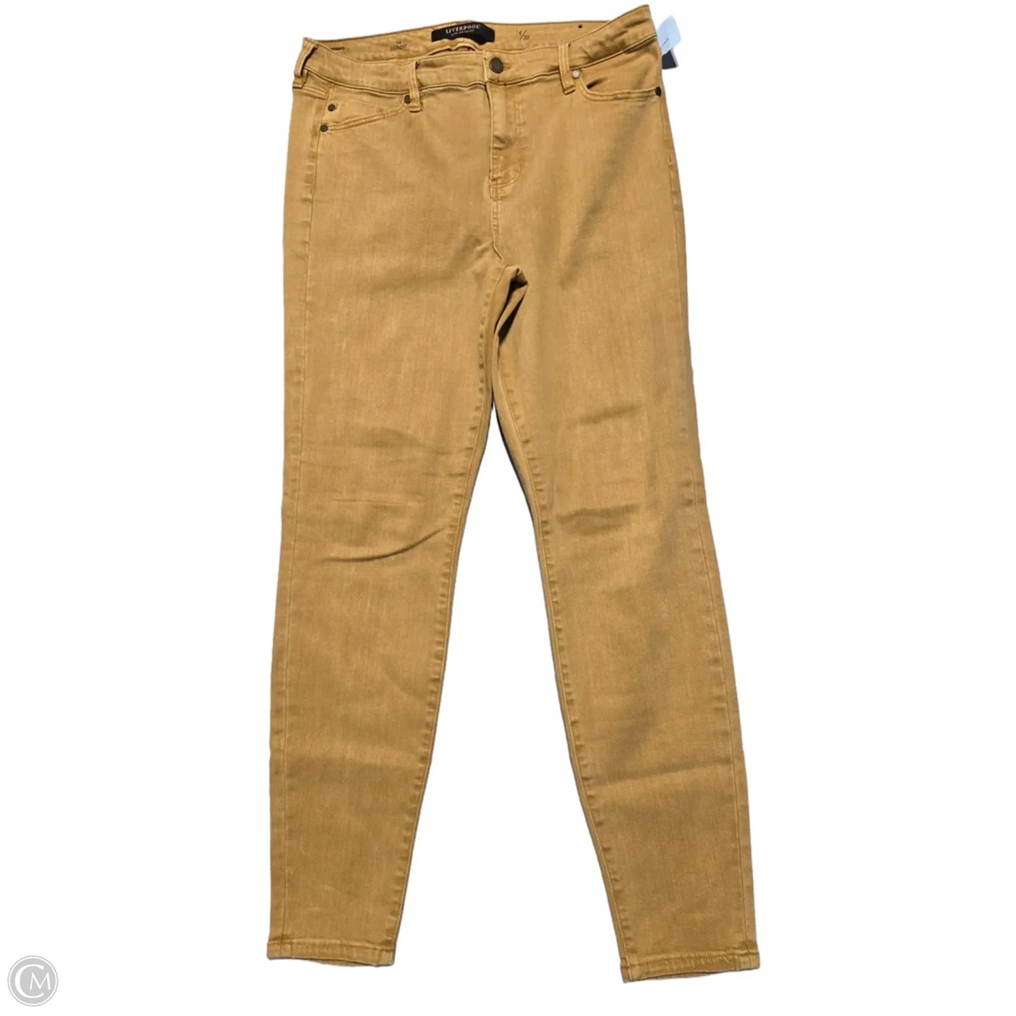 Jeans Skinny By Liverpool In Tan, Size: 14