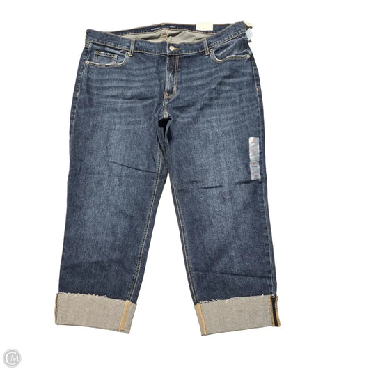 Jeans Boyfriend By Old Navy In Blue Denim, Size: 20
