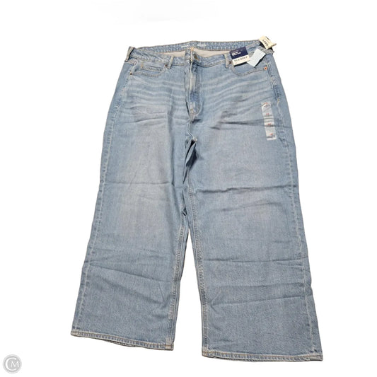 Jeans Wide Leg By Old Navy In Blue Denim, Size: 22