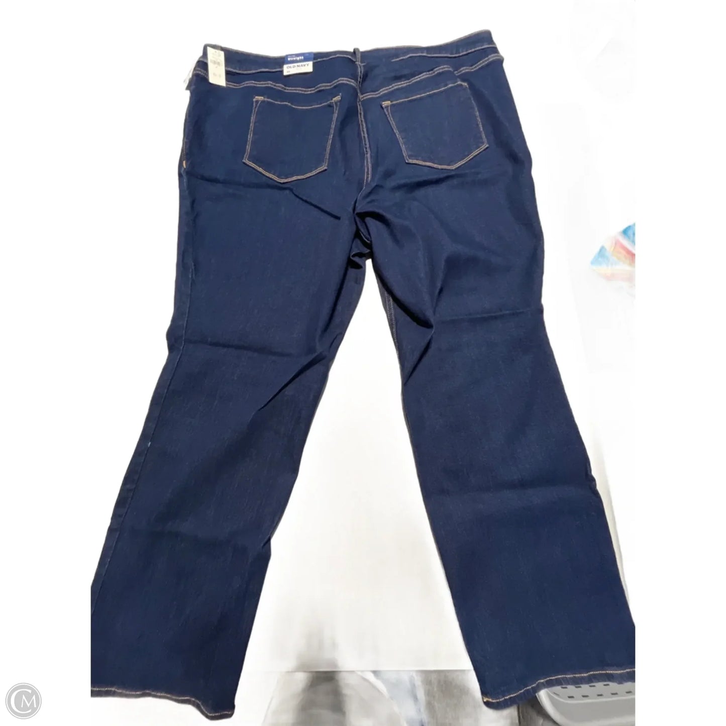 Jeans Straight By Old Navy In Blue Denim, Size: 26