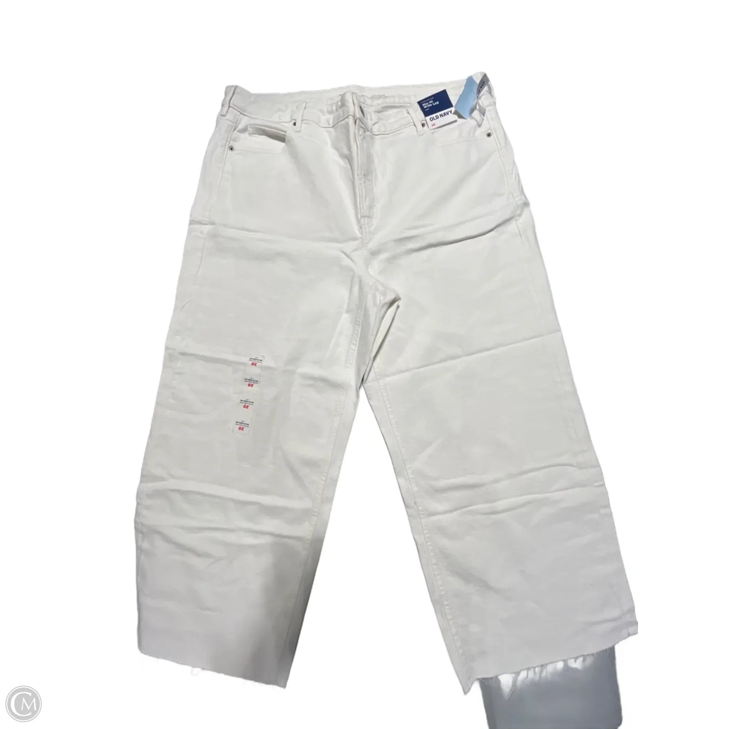 Jeans Wide Leg By Old Navy In White Denim, Size: 20