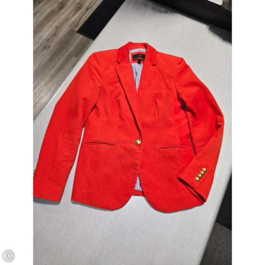 Blazer By J. Crew In Orange, Size: S