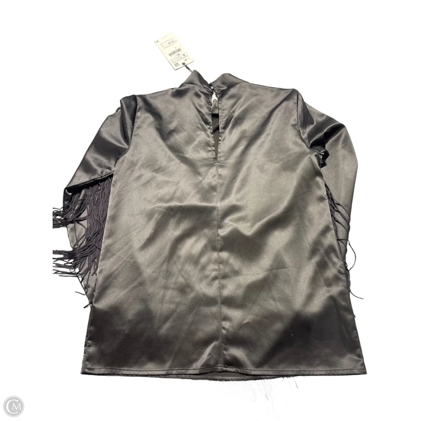 Top Long Sleeve By Zara In Black, Size: S