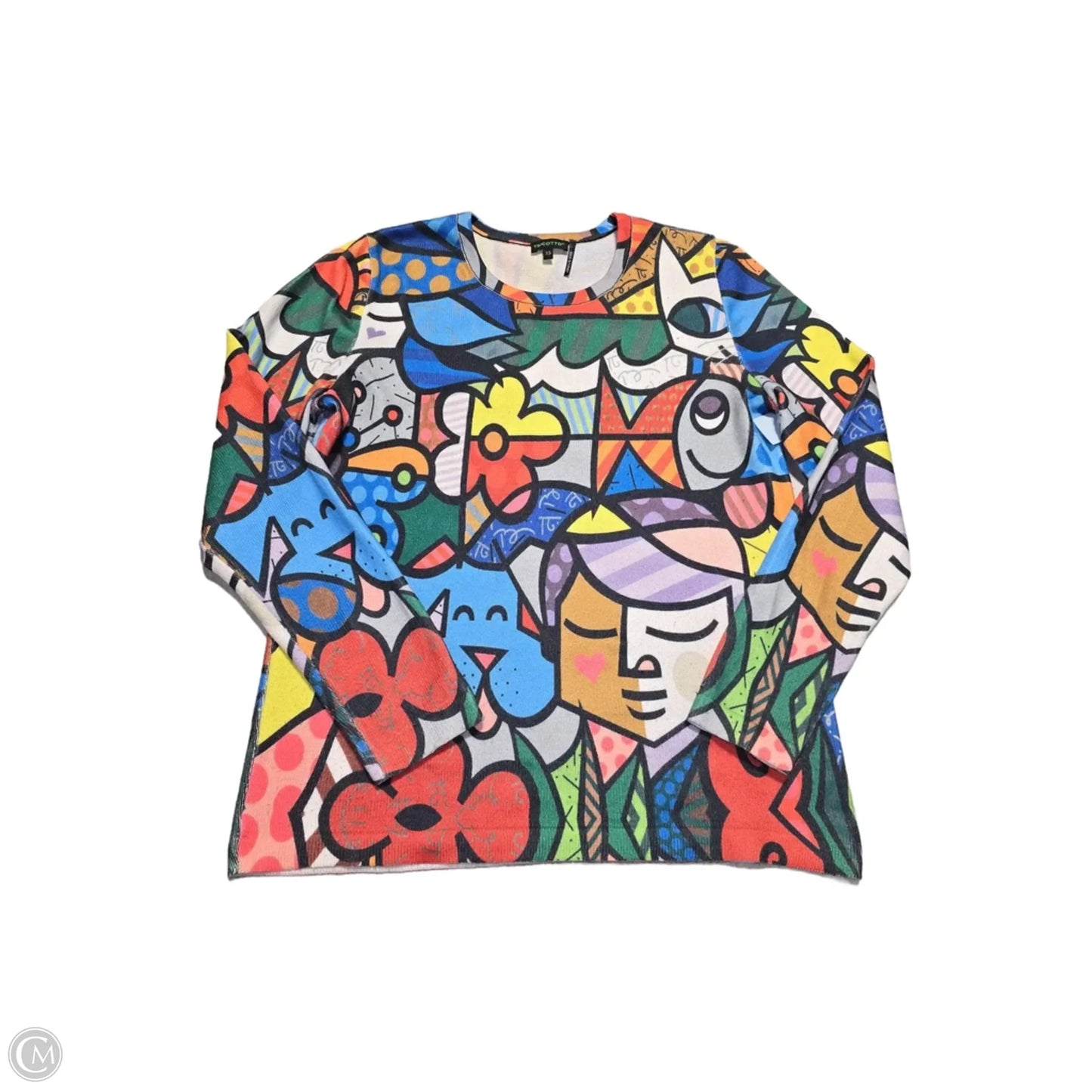 Top Long Sleeve By Cmc In Multi-colored, Size: Xs