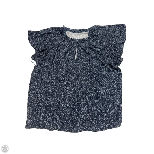 Top Short Sleeve By Loft In Blue, Size: Xl