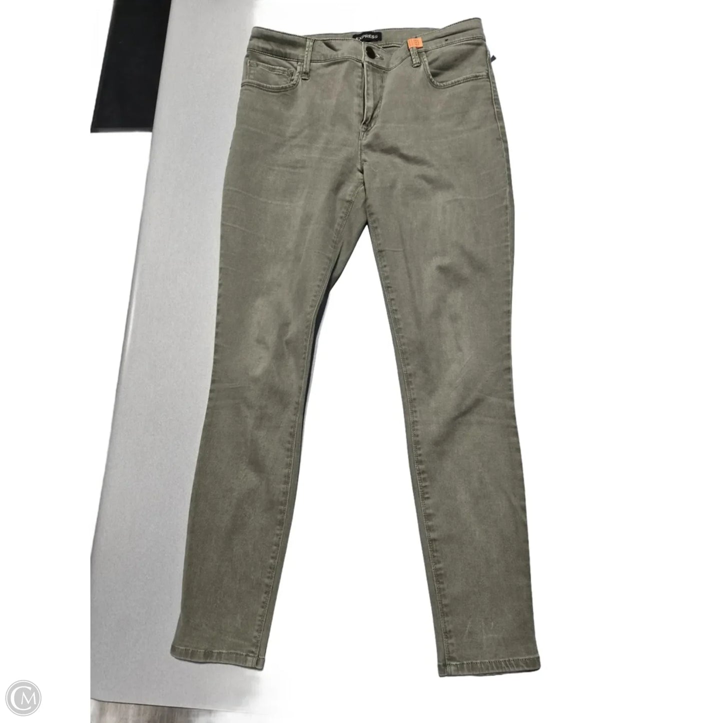 Jeans Skinny By Express In Green, Size: 8