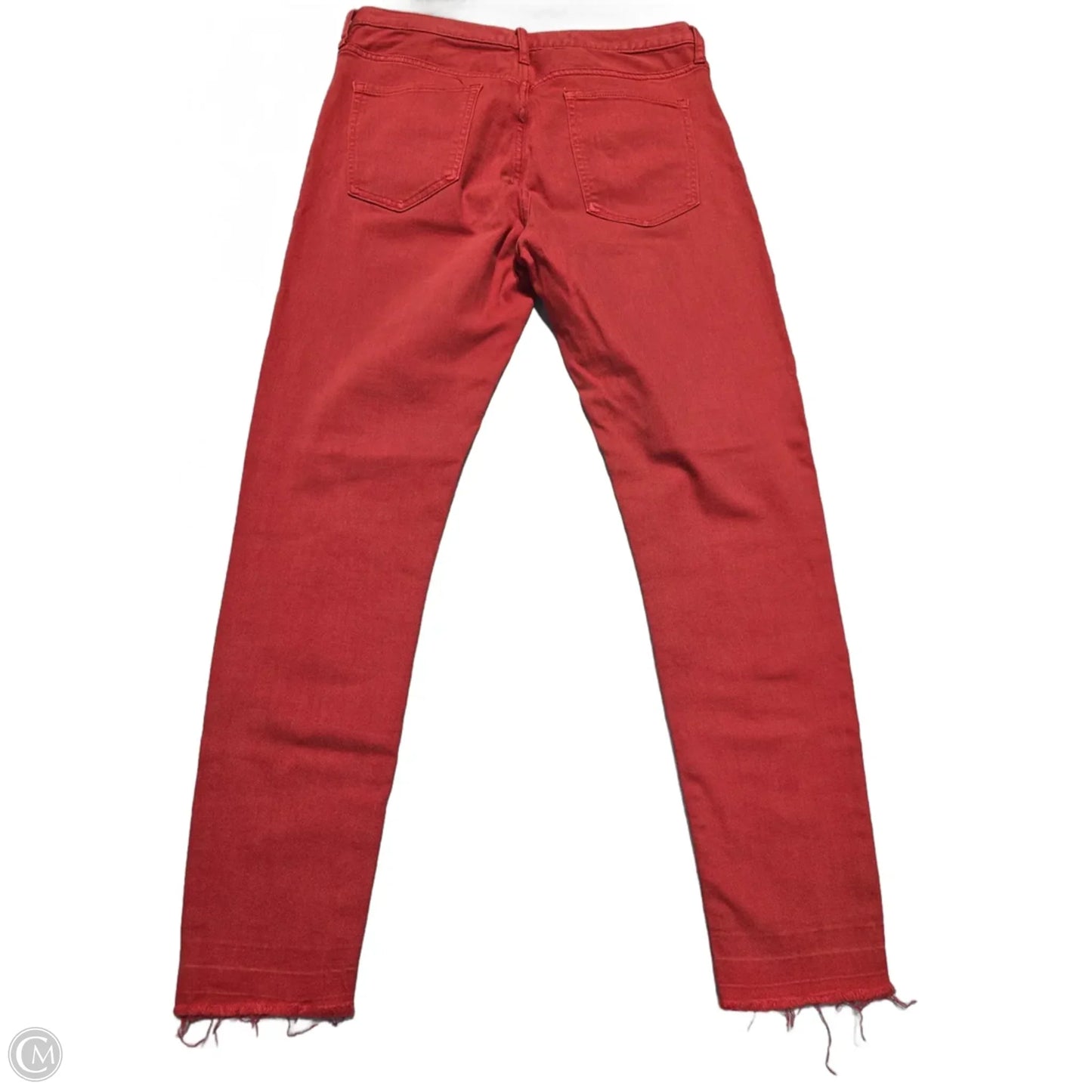 Jeans Skinny By Banana Republic In Red, Size: 4