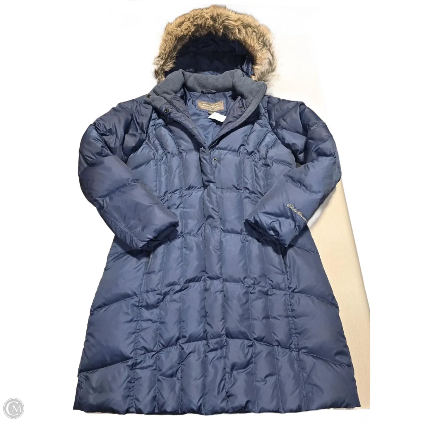Coat Puffer & Quilted By Eddie Bauer In Blue, Size: L