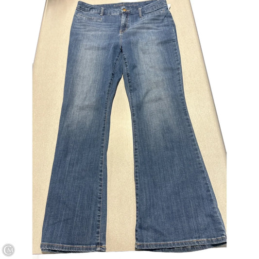 Jeans Flared By Chicos In Blue Denim, Size: 8