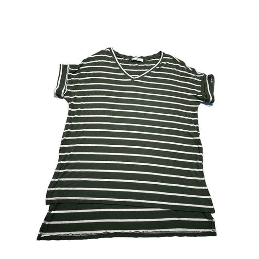 Top Short Sleeve By Zenana In Green, Size: S