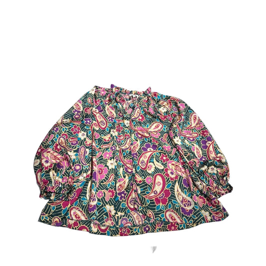 Blouse Short Sleeve By Umgee In Multi-colored, Size: M