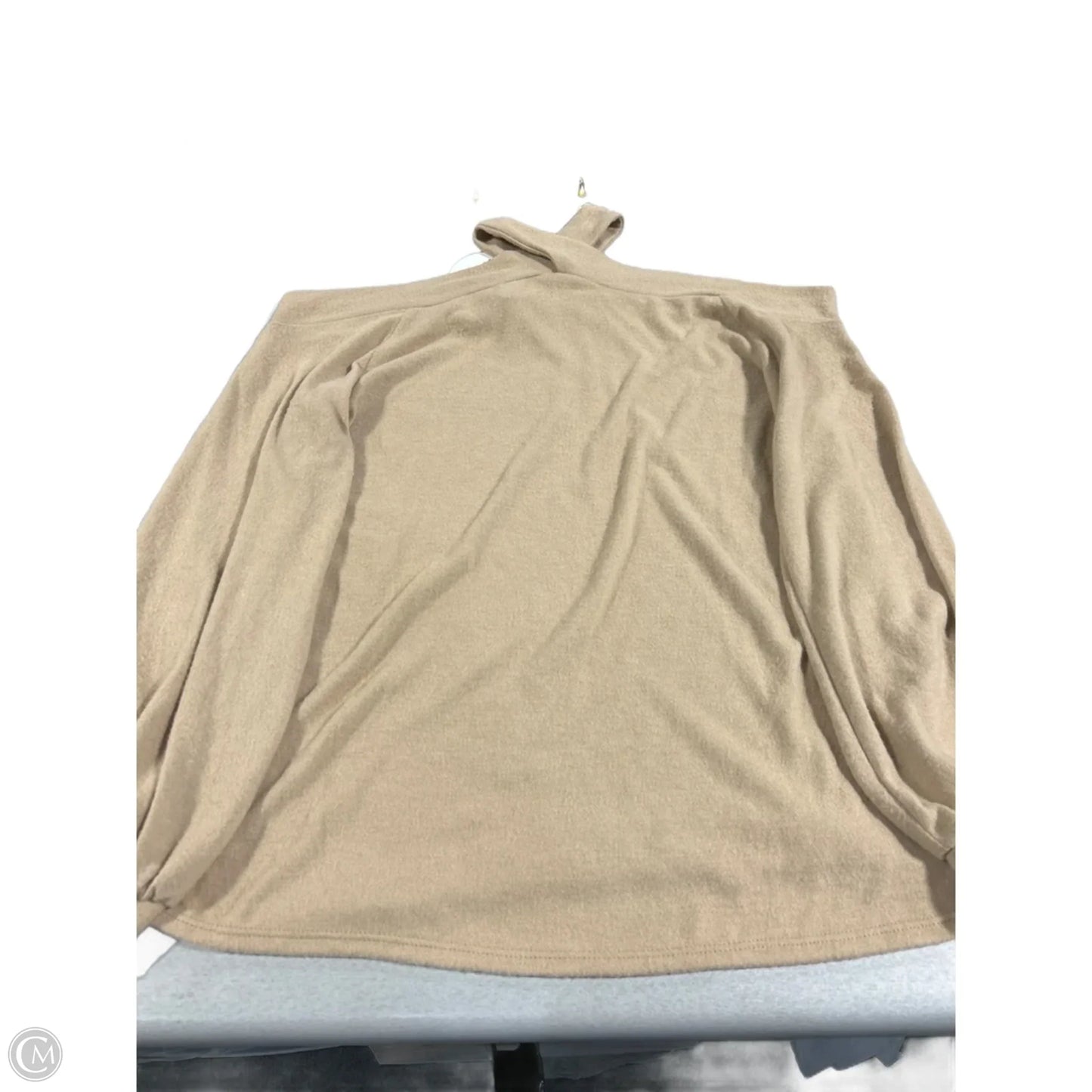 Top Long Sleeve By Bibi In Tan, Size: S