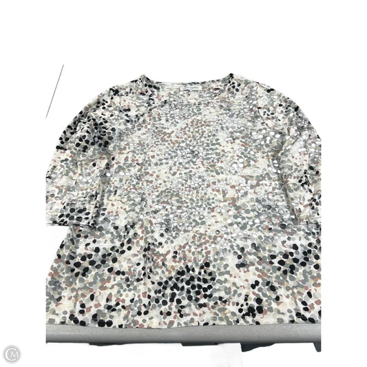 Top 3/4 Sleeve By Emily Daniels In Multi-colored, Size: L
