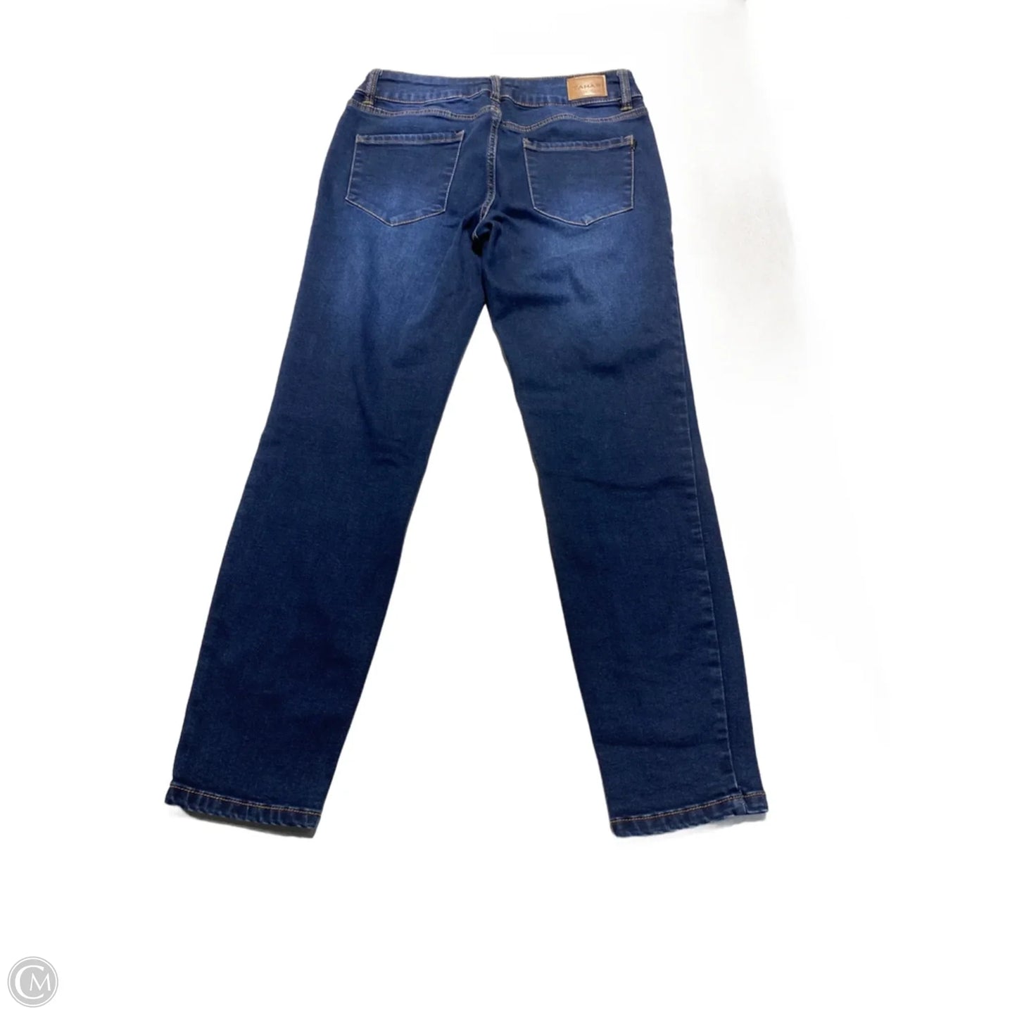Jeans Straight By Tahari In Blue Denim, Size: 4