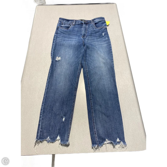 Jeans Straight By Kut In Blue Denim, Size: 12