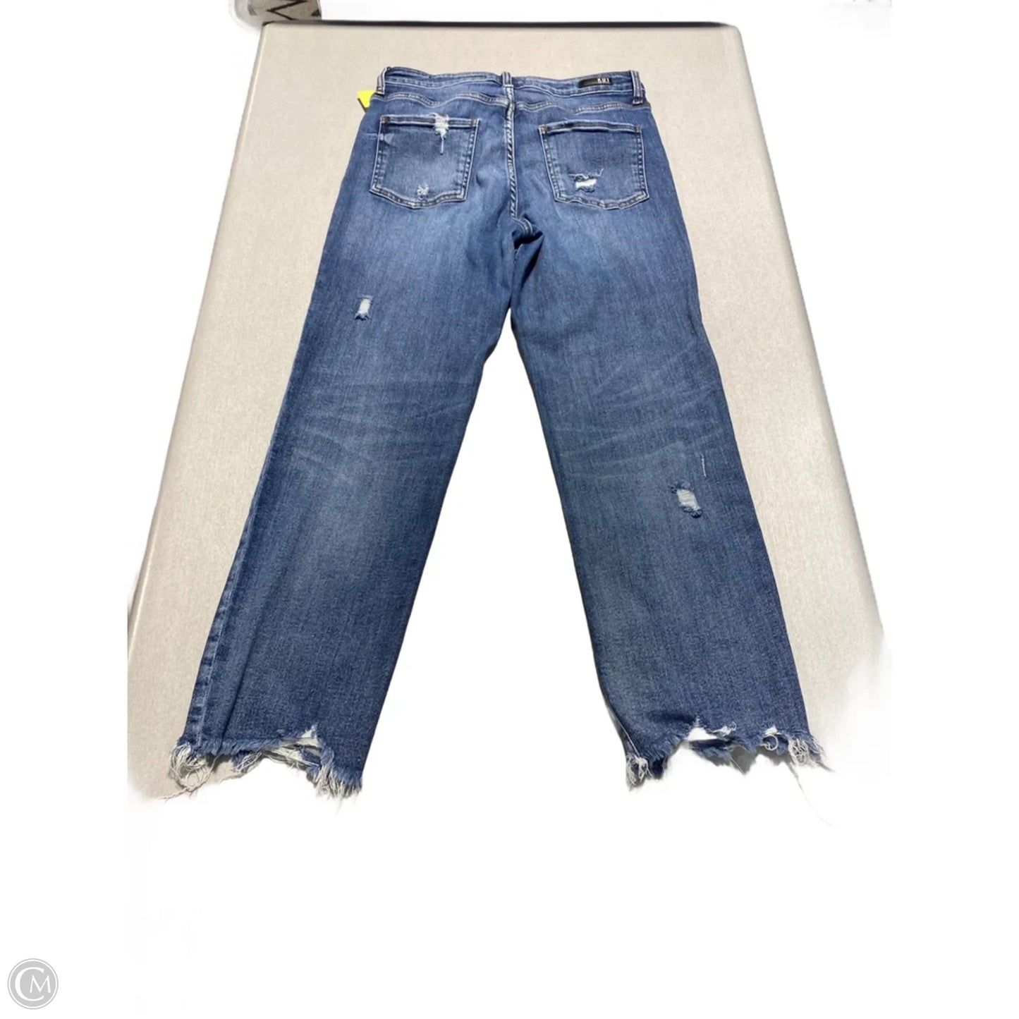 Jeans Straight By Kut In Blue Denim, Size: 12